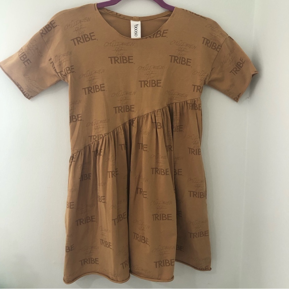 Kloo by Bosoo Girls Children Of The Tribe Dress Camel Color Size 8/9